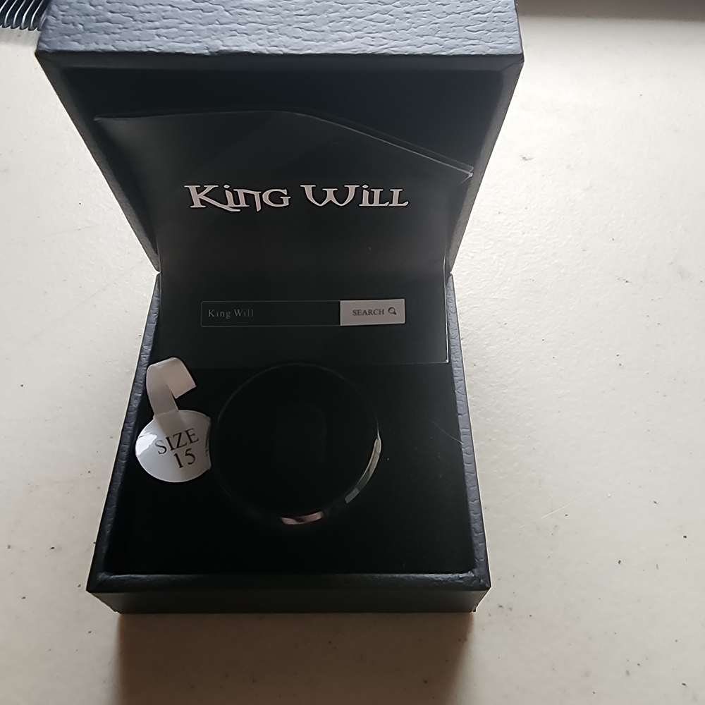 💥NEW Men's King Will Black Ring